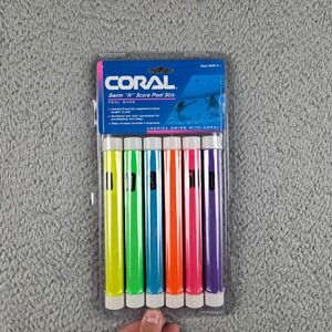 Vintage Coral Pool Game Swim N Score Dive Stix Style 82814 Water Fun Games